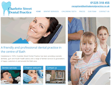 Tablet Screenshot of bathsdentalpractice.co.uk